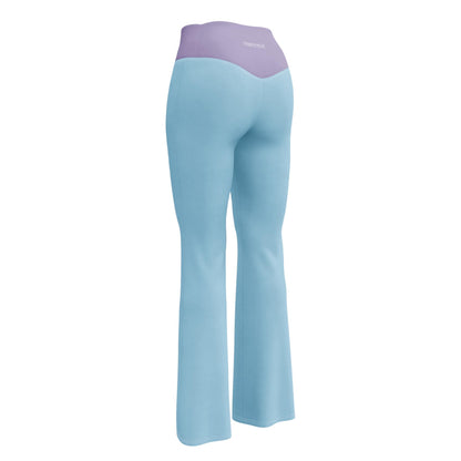 Light Blue High-Waisted Flare Leggings | Yoga Pants