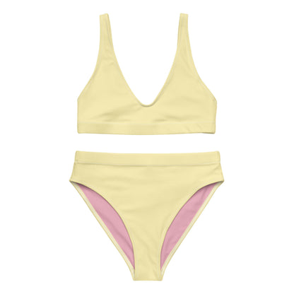 Butter Yellow High Waisted Bikini Set