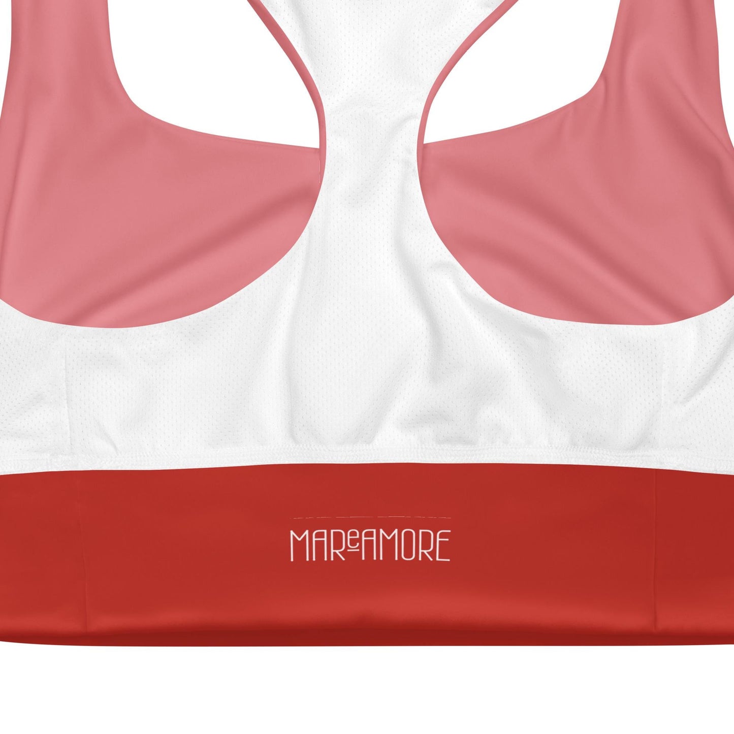 Blush Red Sports Bra | High-Intensity Support