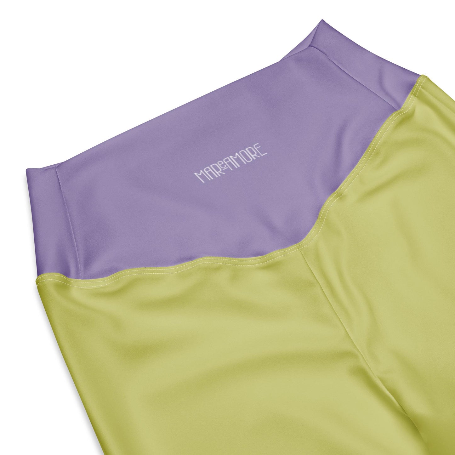 Lime Green High-Waisted Flare Leggings | Yoga Pants