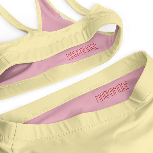 Butter Yellow High Waisted Bikini Set
