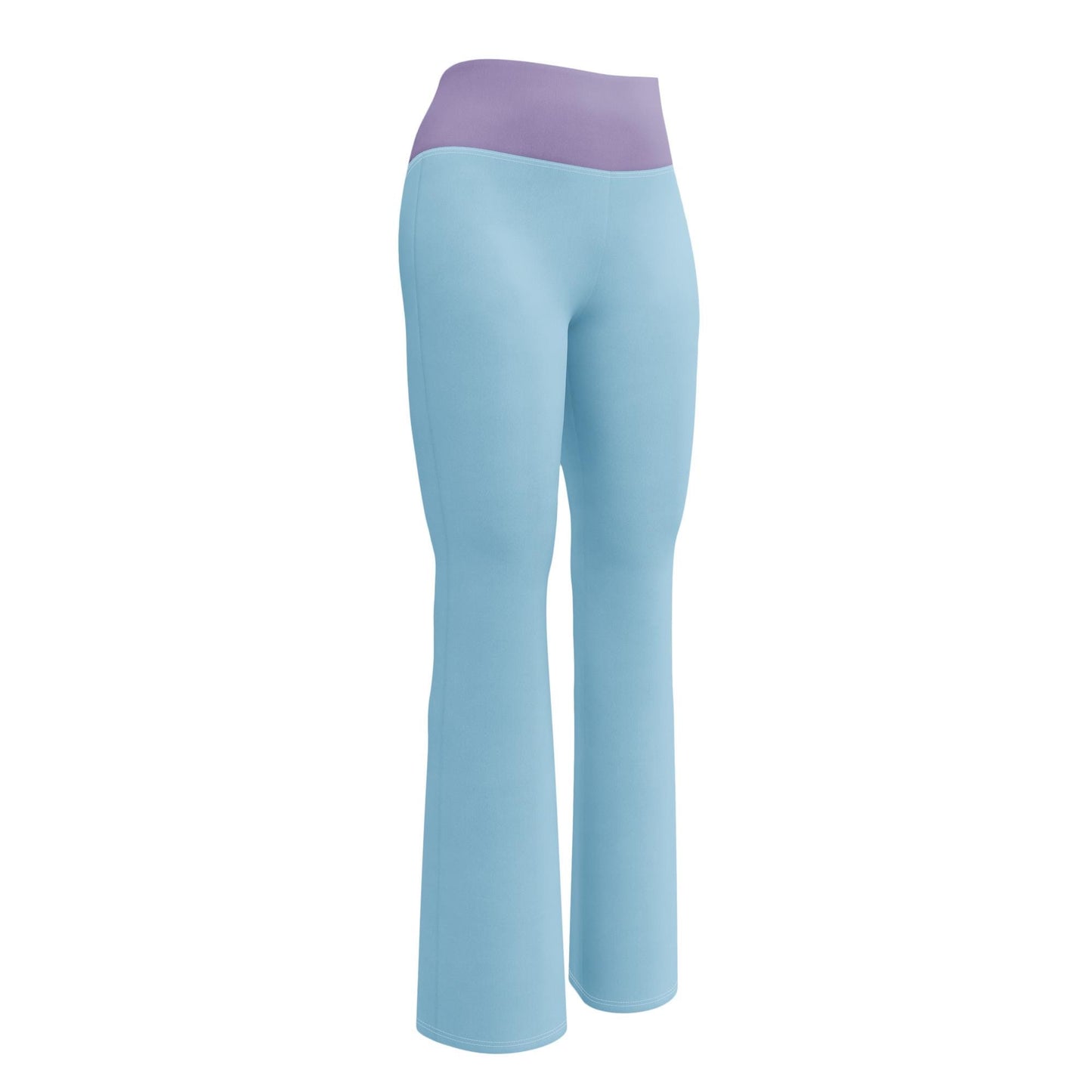 Light Blue High-Waisted Flare Leggings | Yoga Pants