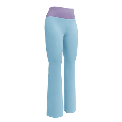 Light Blue High-Waisted Flare Leggings | Yoga Pants