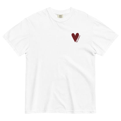 L'amore T-Shirt | Heart Embroidery | White