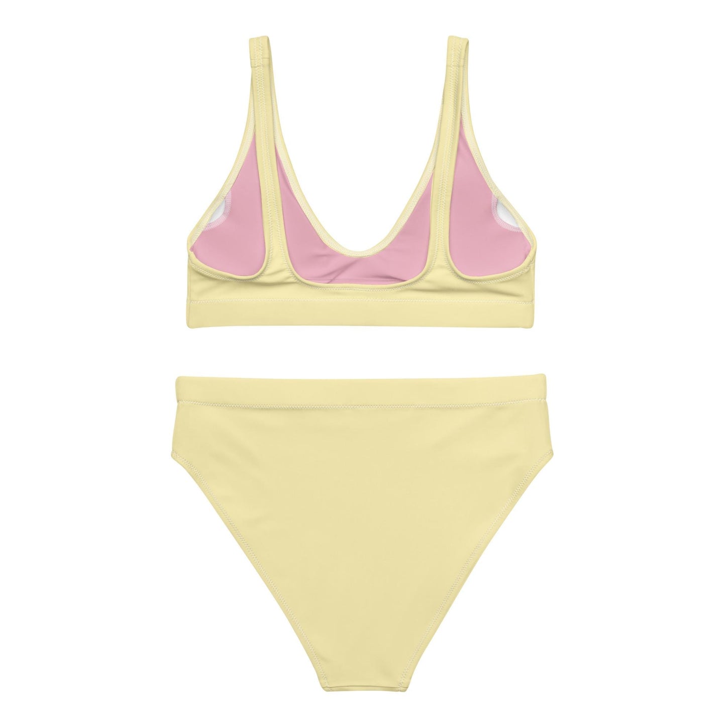 Butter Yellow High Waisted Bikini Set