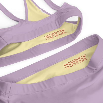 Violet High-Waisted Bikini Set