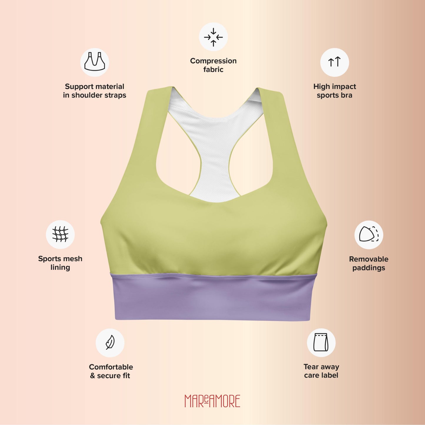Lime Green Sports Bra | High-Intensity Support