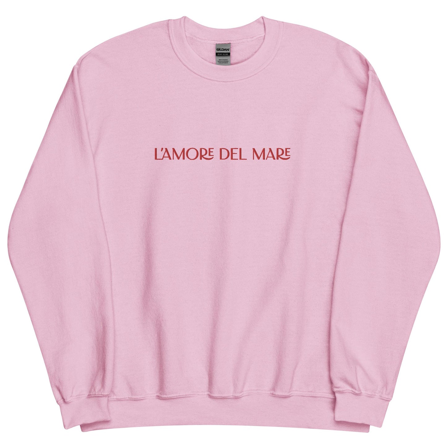 L'amore del Mare Pink Embroidered Sweatshirt