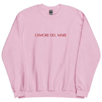 L'amore del Mare Pink Embroidered Sweatshirt