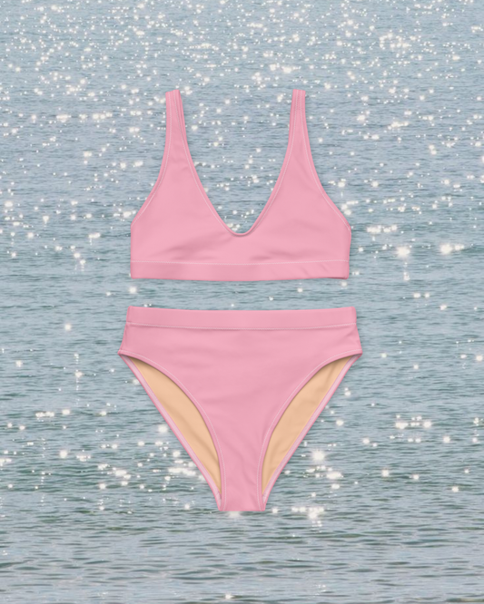 Light Pink High-Waisted Bikini Set