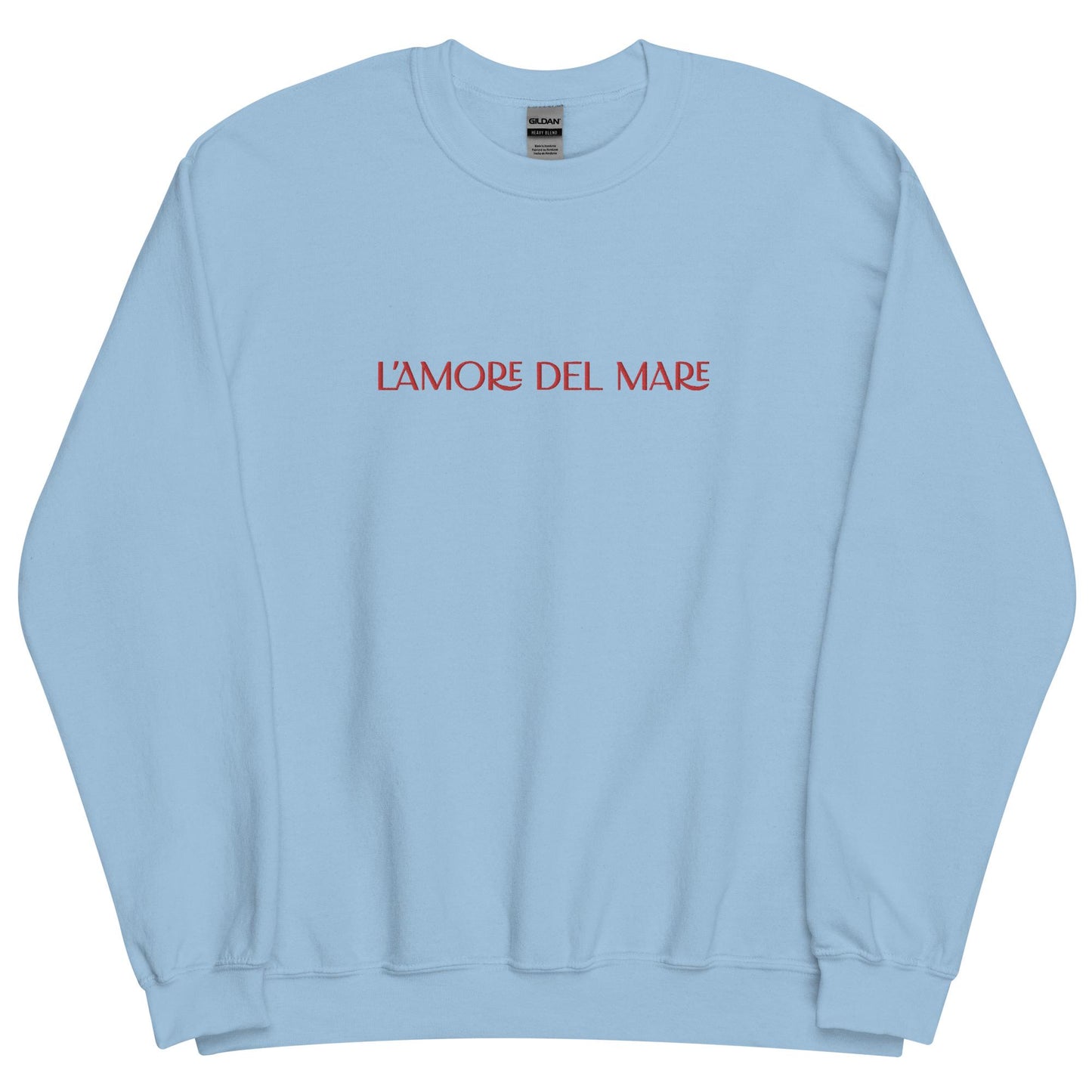 L'amore del Mare Blue Embroidered Sweatshirt