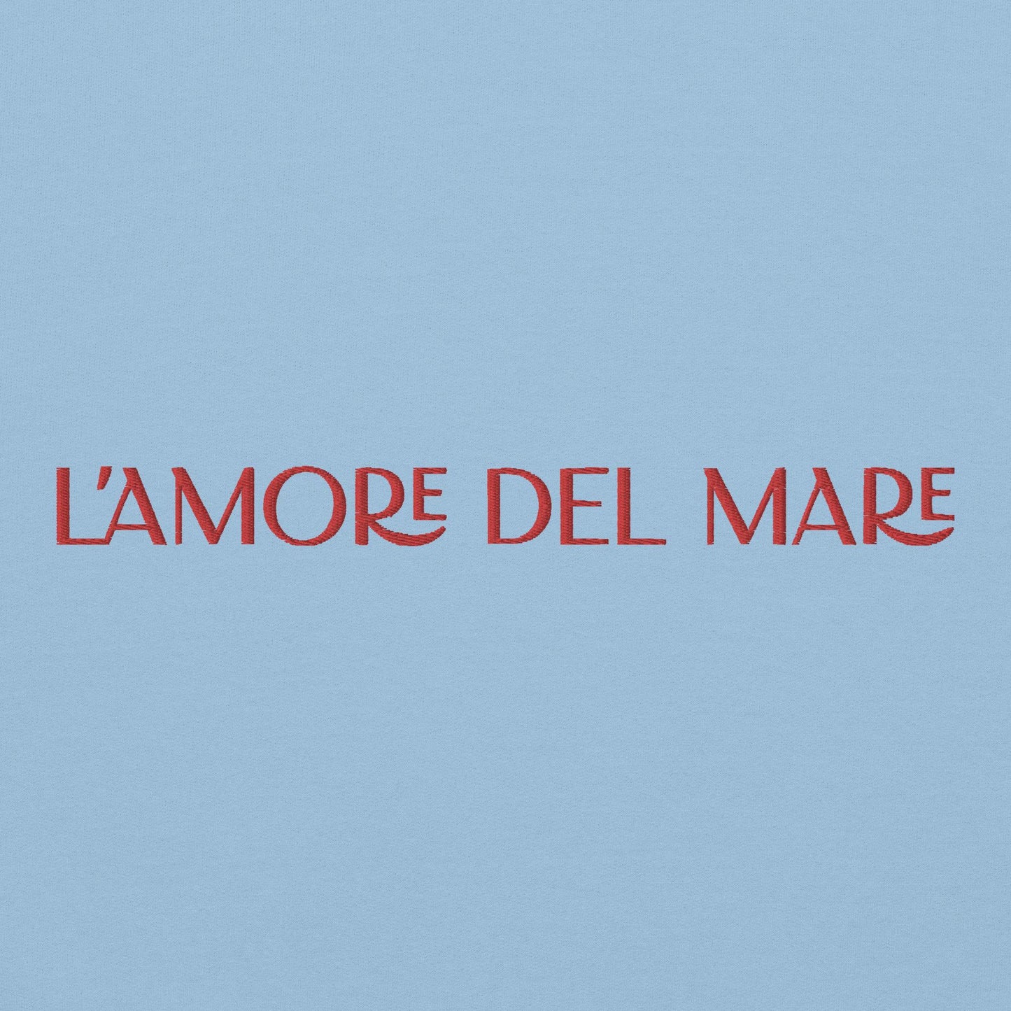 L'amore del Mare Blue Embroidered Sweatshirt