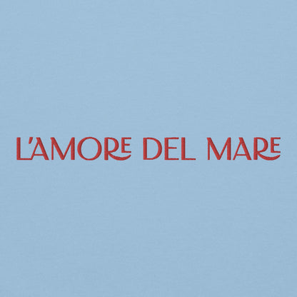 L'amore del Mare Blue Embroidered Sweatshirt