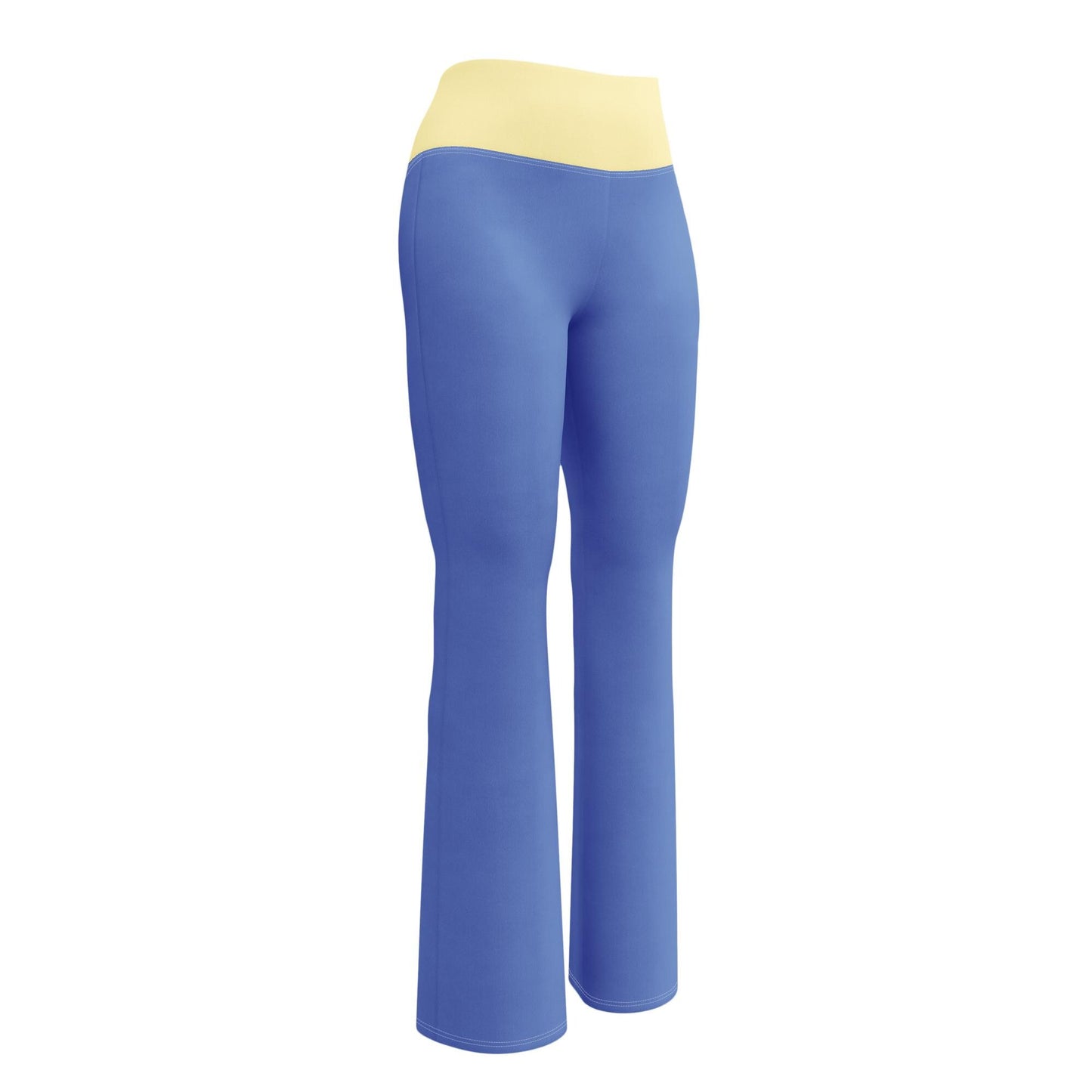 Marine Blue High-Waisted Flare Leggings | Yoga Pants
