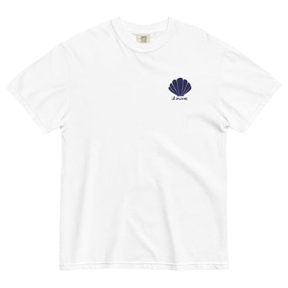 Aphrodite T-Shirt | Seashell Embroidery | White