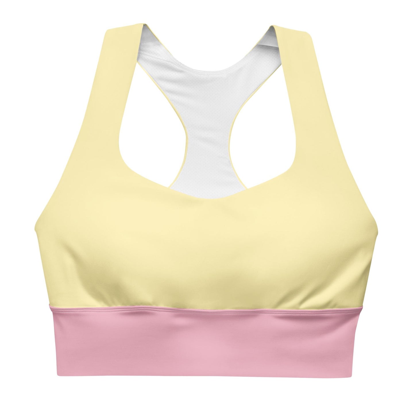 Light Yellow Sports Bra | High-Intensity Support