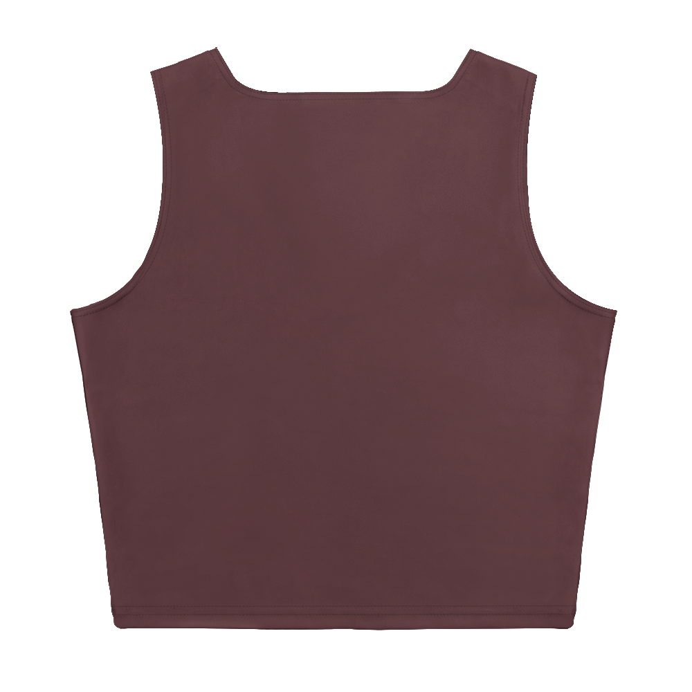 Brown tank top on a white background