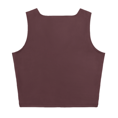 Brown tank top on a white background