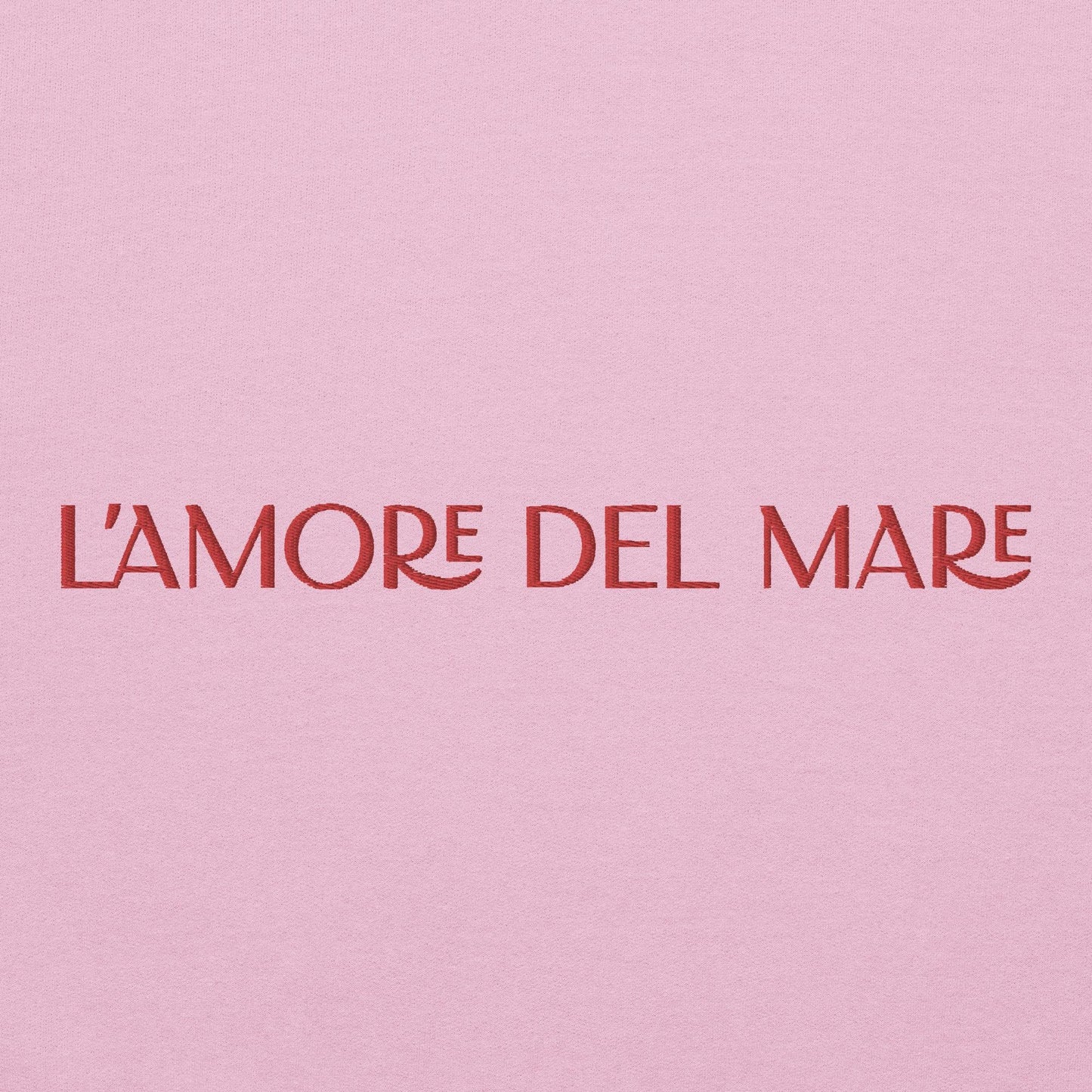 L'amore del Mare Pink Embroidered Sweatshirt