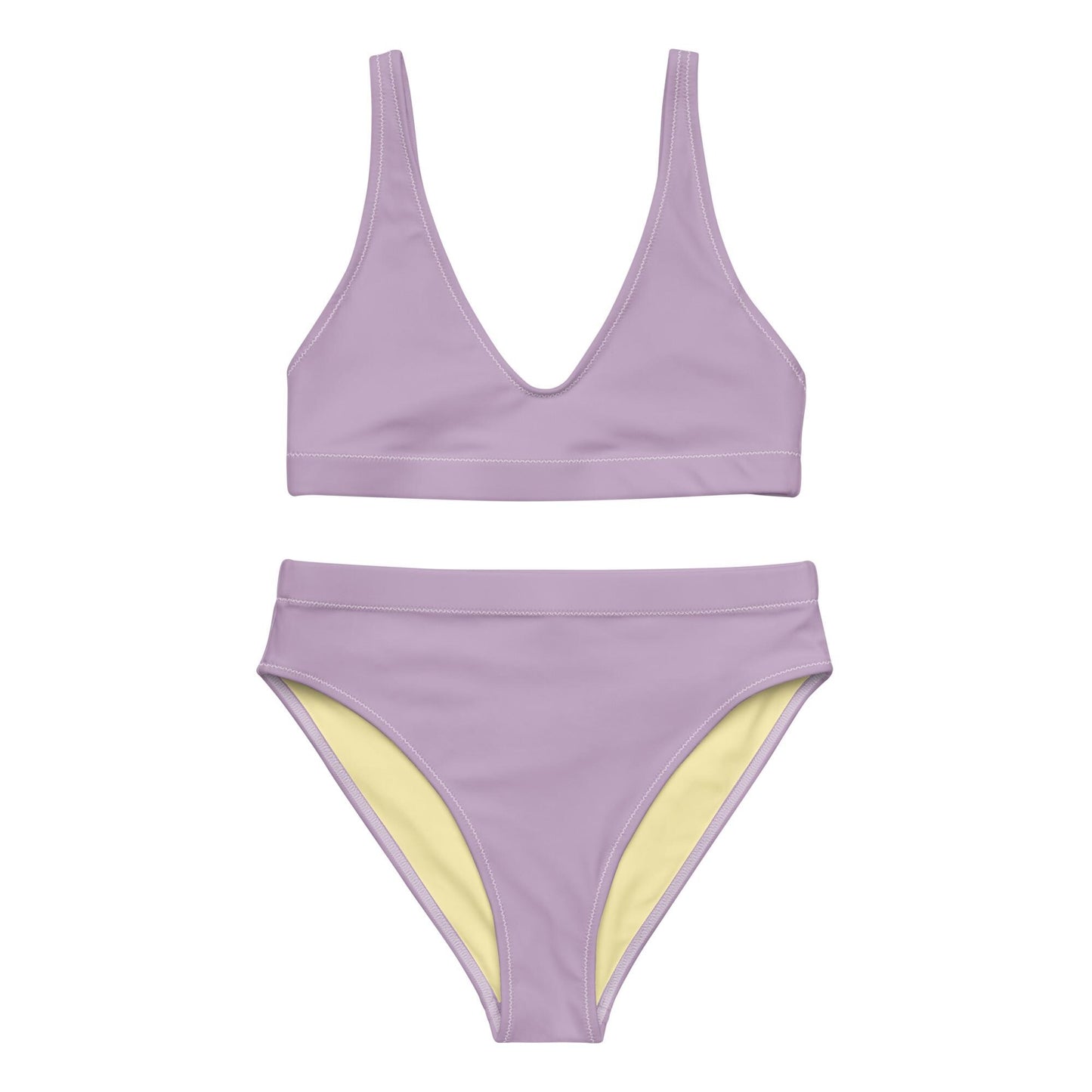 Violet High-Waisted Bikini Set