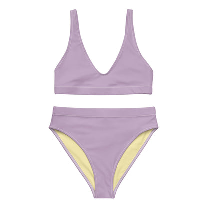 Violet High-Waisted Bikini Set