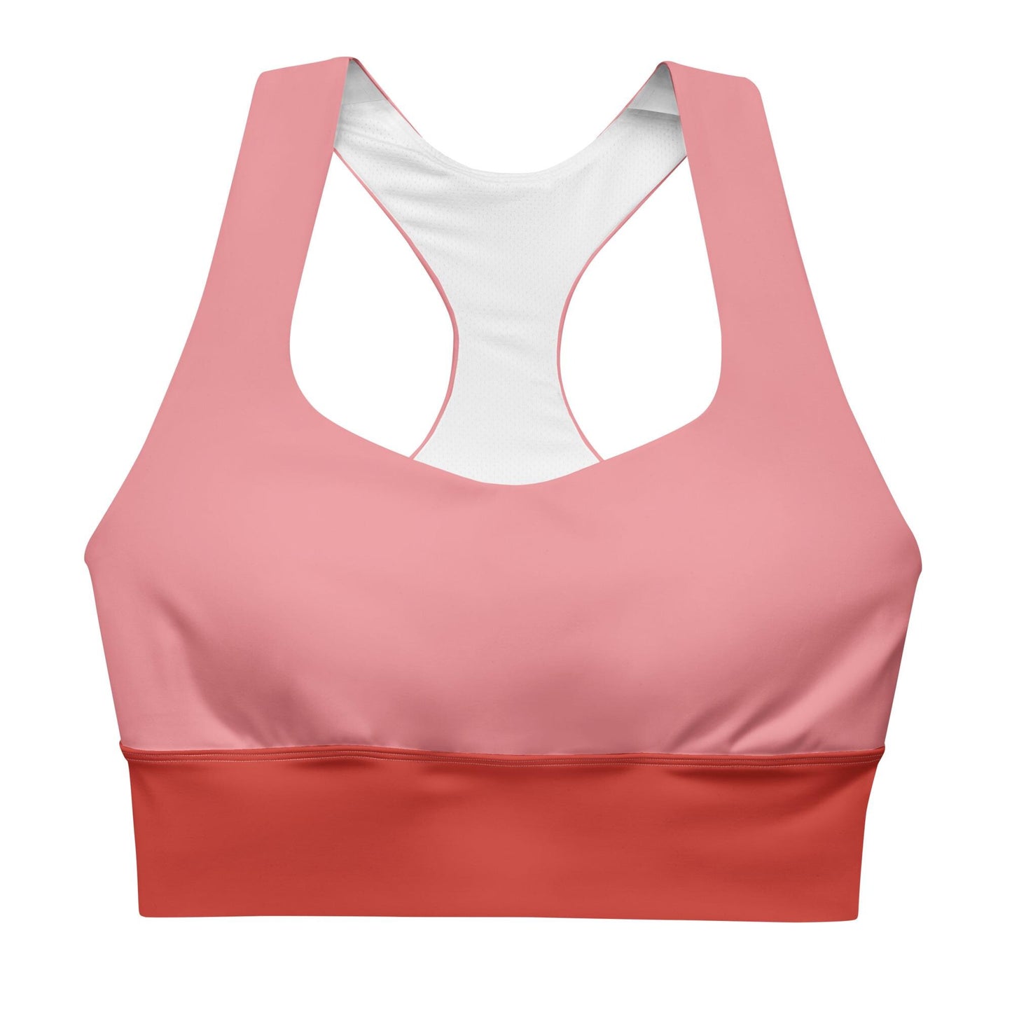Blush Red Sports Bra | High-Intensity Support