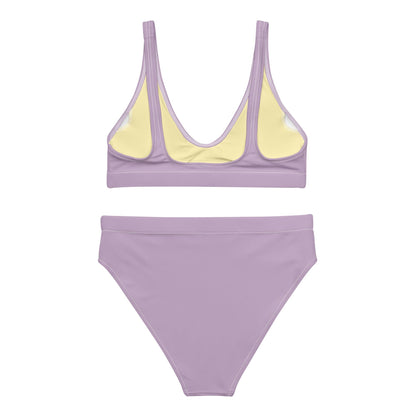 Violet High-Waisted Bikini Set