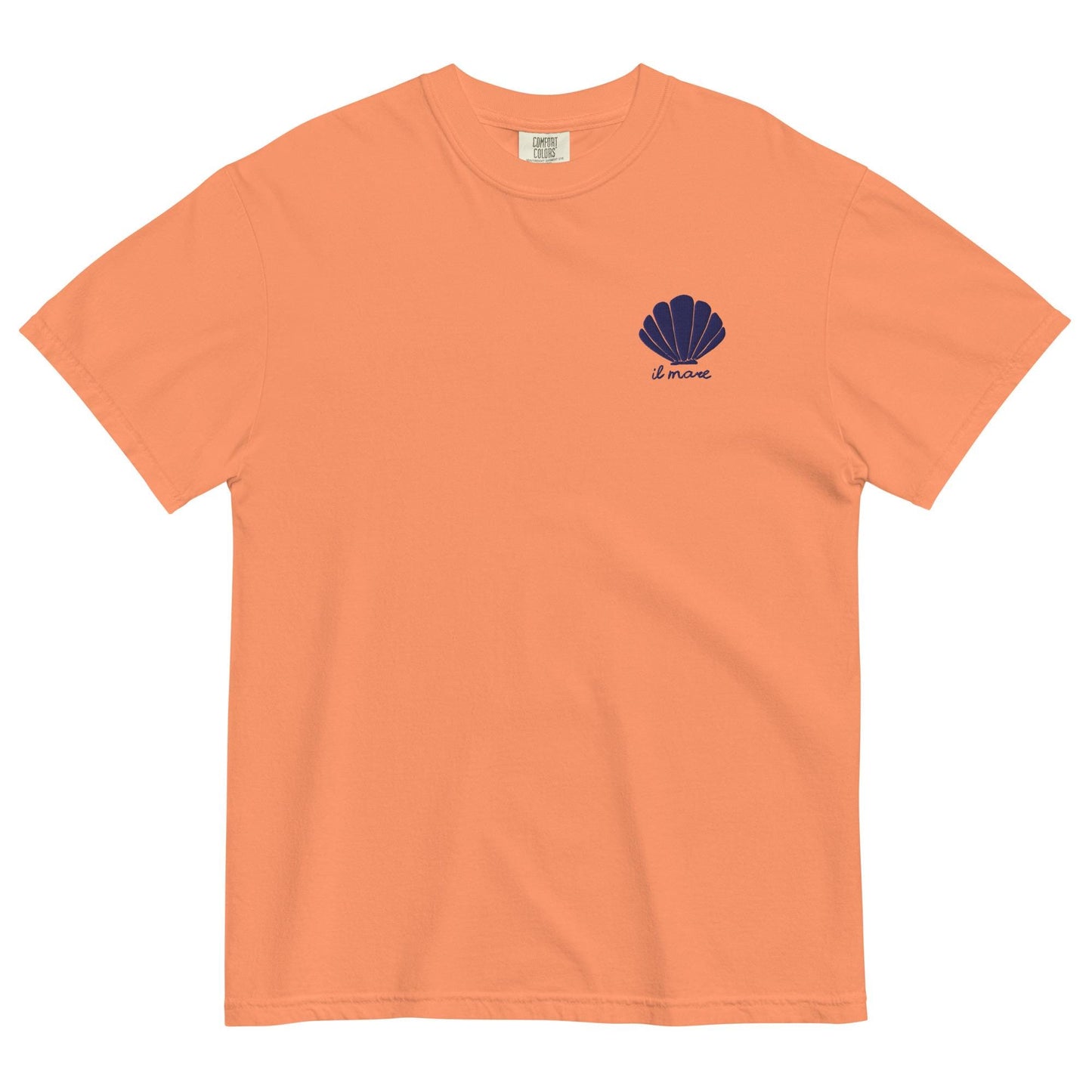 Aphrodite T-Shirt | Seashell Embroidery | Terracotta