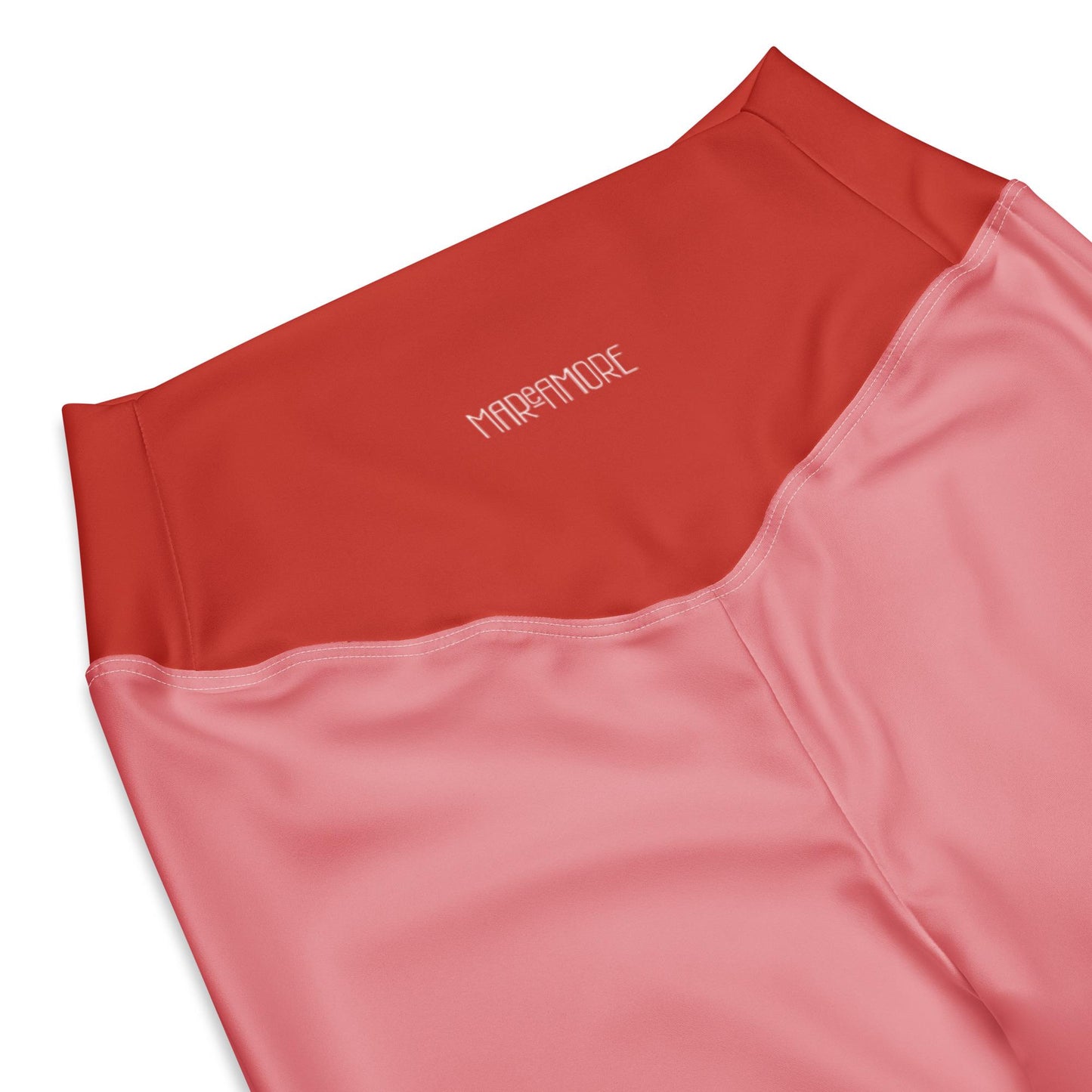 Blush Red High-Waisted Flare Leggings | Yoga Pants