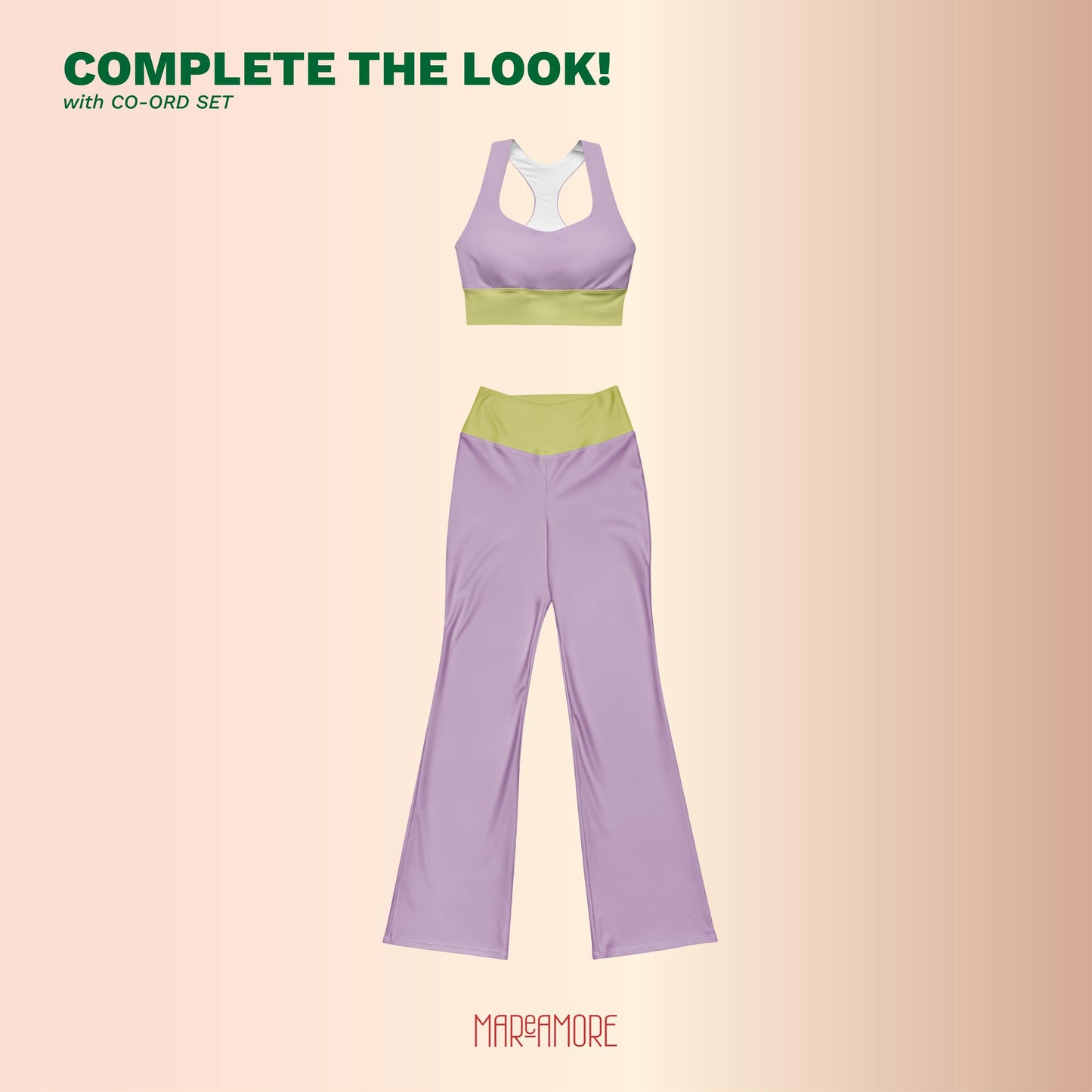Violet High-Waisted Flare Leggings | Yoga Pants