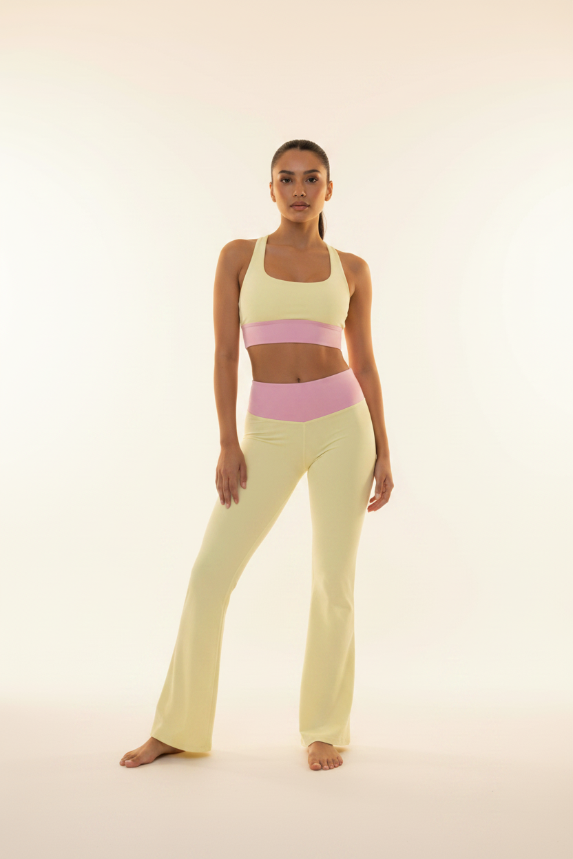 Front View – Yellow & Pink Set