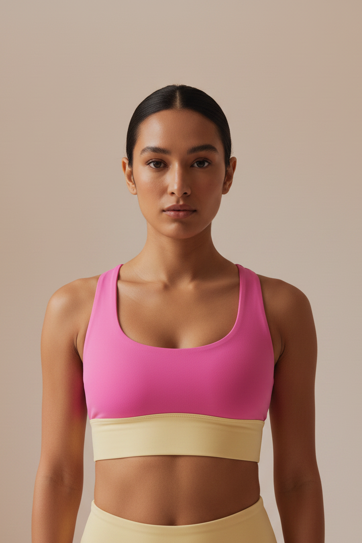 Fuchsia Bra Front View