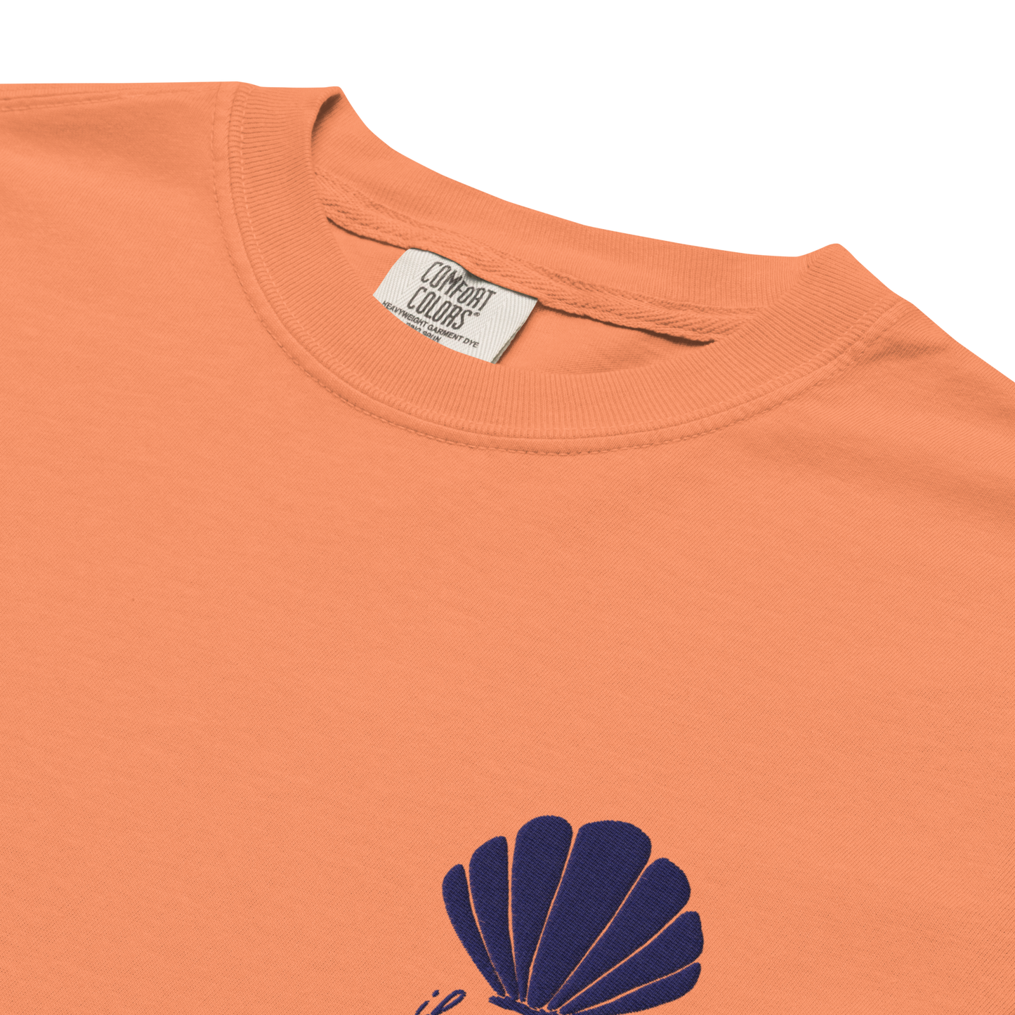 Aphrodite T-Shirt | Seashell Embroidery | Terracotta