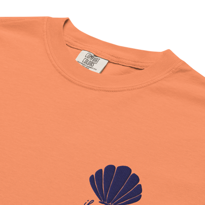Aphrodite T-Shirt | Seashell Embroidery | Terracotta