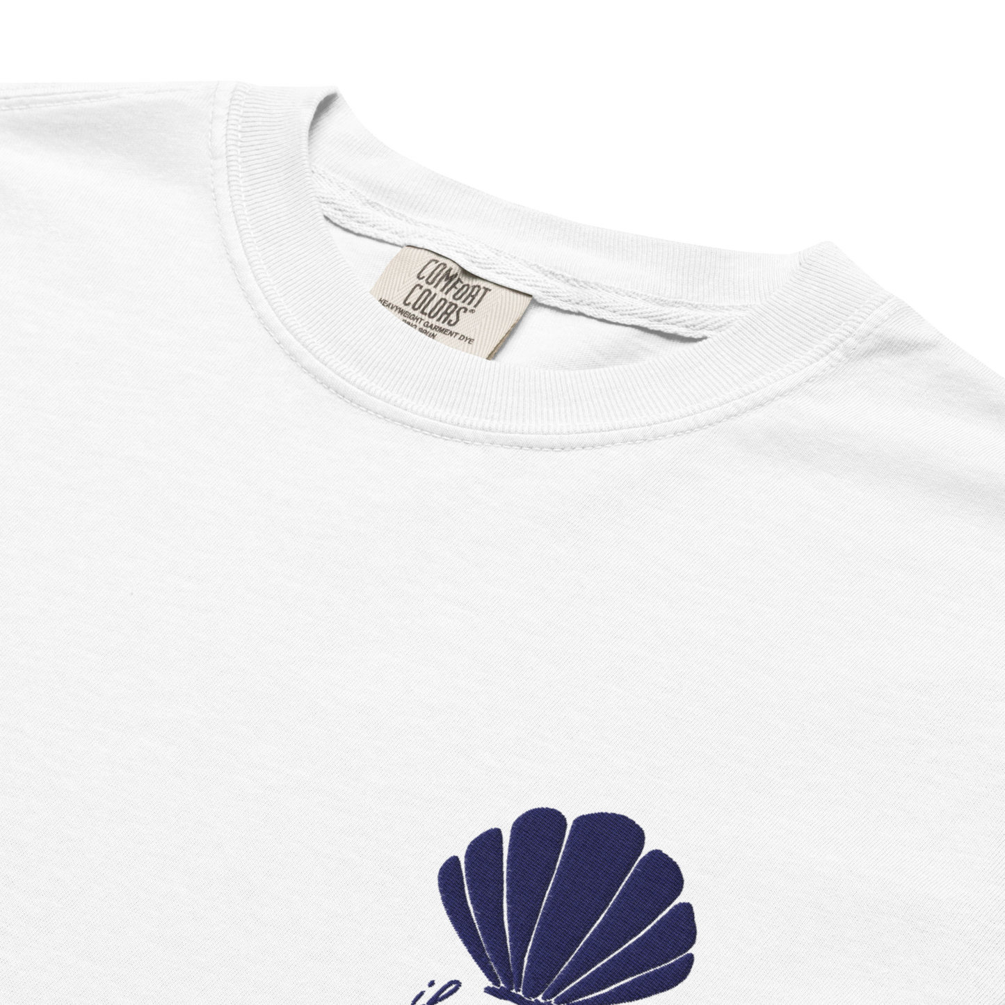 Aphrodite T-Shirt | Seashell Embroidery | White