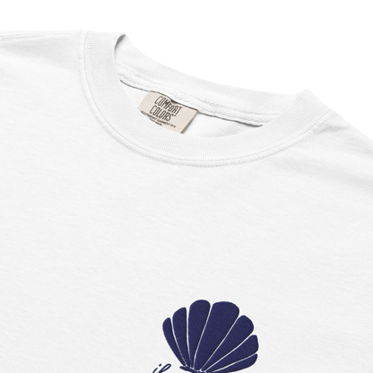 Aphrodite T-Shirt | Seashell Embroidery | White