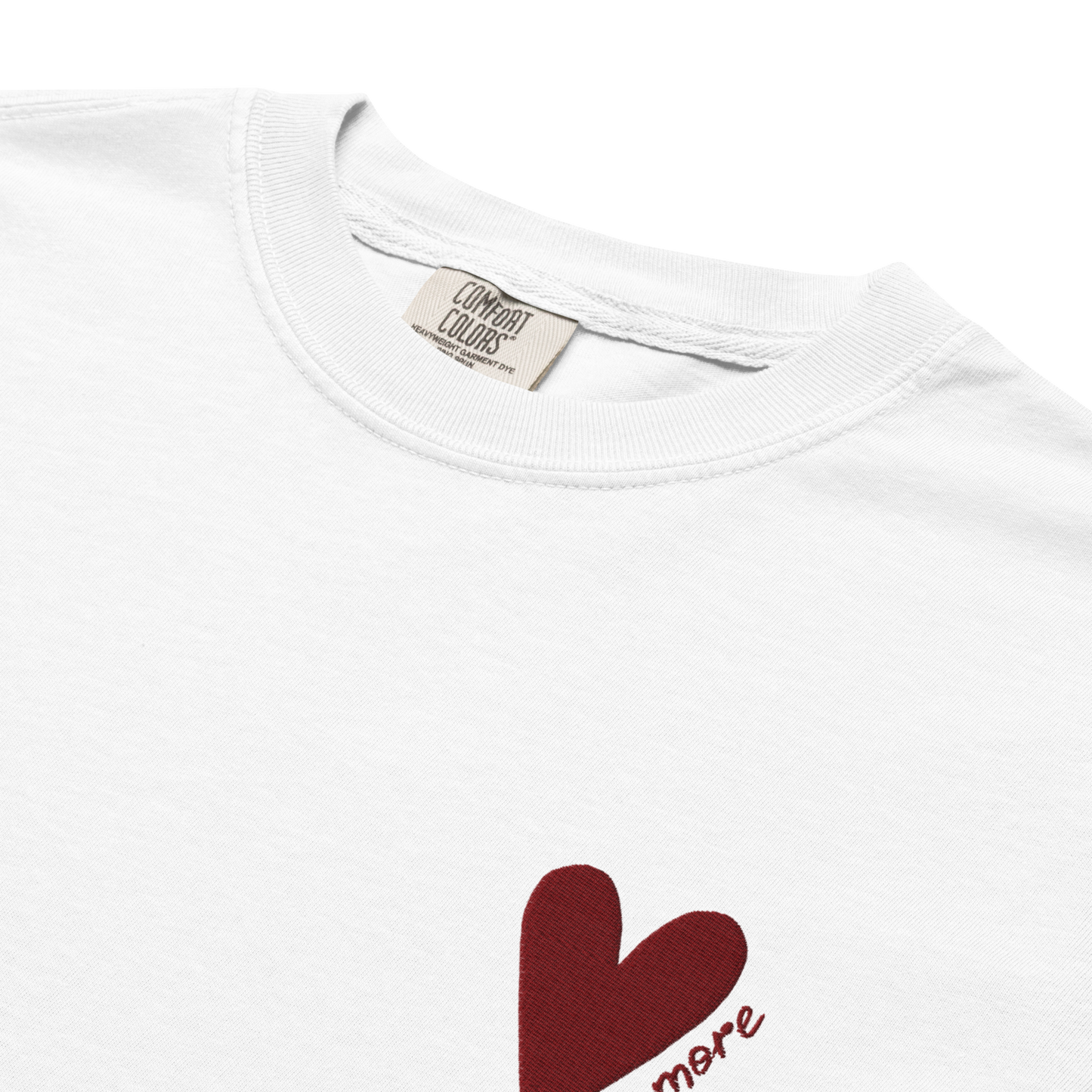 L'amore T-Shirt | Heart Embroidery | White